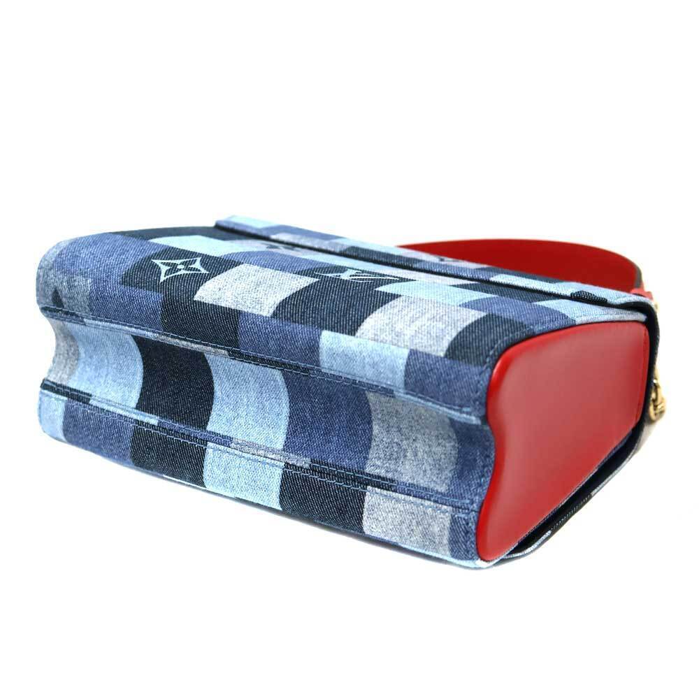Louis Vuitton Twist Bag Denim Leather Blue Red - Picture 4 of 10